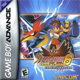 Box cover for Mega Man Battle Network 6: Cybeast Falzar on the Nintendo Game Boy Advance.