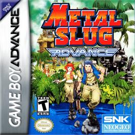 Box cover for Metal Slug Advance on the Nintendo Game Boy Advance.