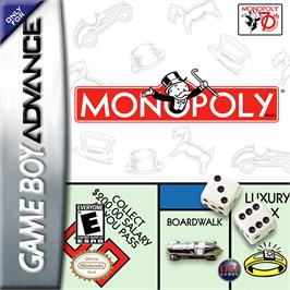 Box cover for Monopoly on the Nintendo Game Boy Advance.