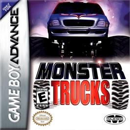 Box cover for Monster Trucks on the Nintendo Game Boy Advance.