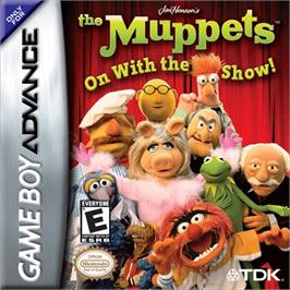 Box cover for Muppets: On with the Show on the Nintendo Game Boy Advance.