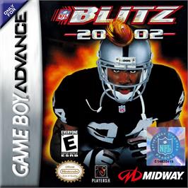 Box cover for NFL Blitz 20-02 on the Nintendo Game Boy Advance.