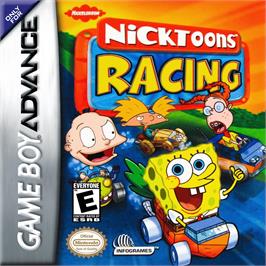 Box cover for Nicktoons Racing on the Nintendo Game Boy Advance.