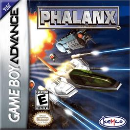 Box cover for Phalanx on the Nintendo Game Boy Advance.