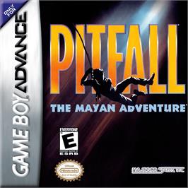 Box cover for Pitfall - The Mayan Adventure on the Nintendo Game Boy Advance.
