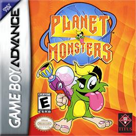 Box cover for Planet Monsters on the Nintendo Game Boy Advance.