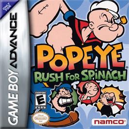 Box cover for Popeye: Rush for Spinach on the Nintendo Game Boy Advance.