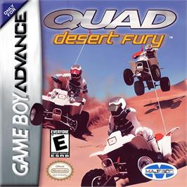 Box cover for Quad Desert Fury on the Nintendo Game Boy Advance.