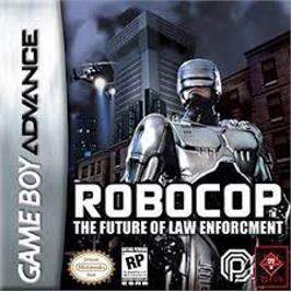Box cover for RoboCop on the Nintendo Game Boy Advance.