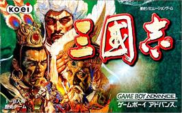 Box cover for Sangokushi on the Nintendo Game Boy Advance.