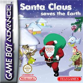 Box cover for Santa Claus Saves The Earth on the Nintendo Game Boy Advance.