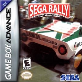 Box cover for Sega Rally Championship on the Nintendo Game Boy Advance.