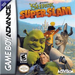 Box cover for Shrek - Superslam on the Nintendo Game Boy Advance.