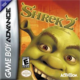 Box cover for Shrek 2: Beg for Mercy on the Nintendo Game Boy Advance.