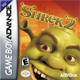 Box cover for Shrek 2 on the Nintendo Game Boy Advance.