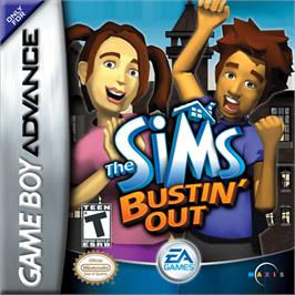 Box cover for Sims: Bustin' Out on the Nintendo Game Boy Advance.