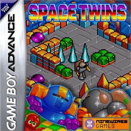 Box cover for Space Twins on the Nintendo Game Boy Advance.