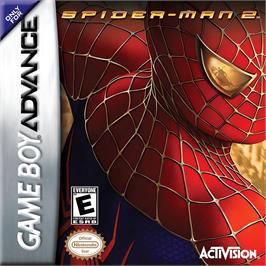 Box cover for Spider-man 2 on the Nintendo Game Boy Advance.