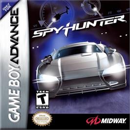 Box cover for Spy Hunter on the Nintendo Game Boy Advance.