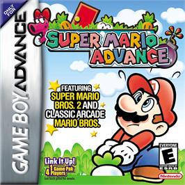 Box cover for Super Mario Advance on the Nintendo Game Boy Advance.