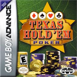 Box cover for Texas Hold 'em Poker on the Nintendo Game Boy Advance.