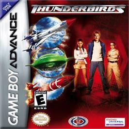 Box cover for Thunderbirds on the Nintendo Game Boy Advance.