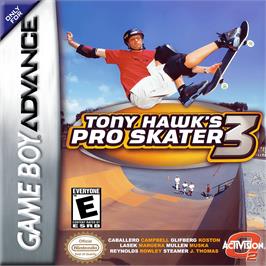 Box cover for Tony Hawk's Pro Skater 3 on the Nintendo Game Boy Advance.
