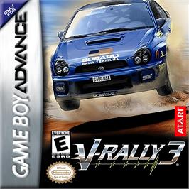 Box cover for V-rally 3 on the Nintendo Game Boy Advance.