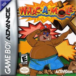 Box cover for Whac-A-Mole on the Nintendo Game Boy Advance.