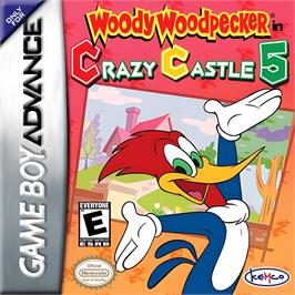 Box cover for Woody Woodpecker In Crazy Castle 5 on the Nintendo Game Boy Advance.