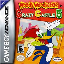 Box cover for Woody Woodpecker in Crazy Castle 5 on the Nintendo Game Boy Advance.