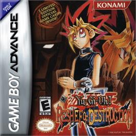 Box cover for Yu-Gi-Oh! Reshef of Destruction on the Nintendo Game Boy Advance.
