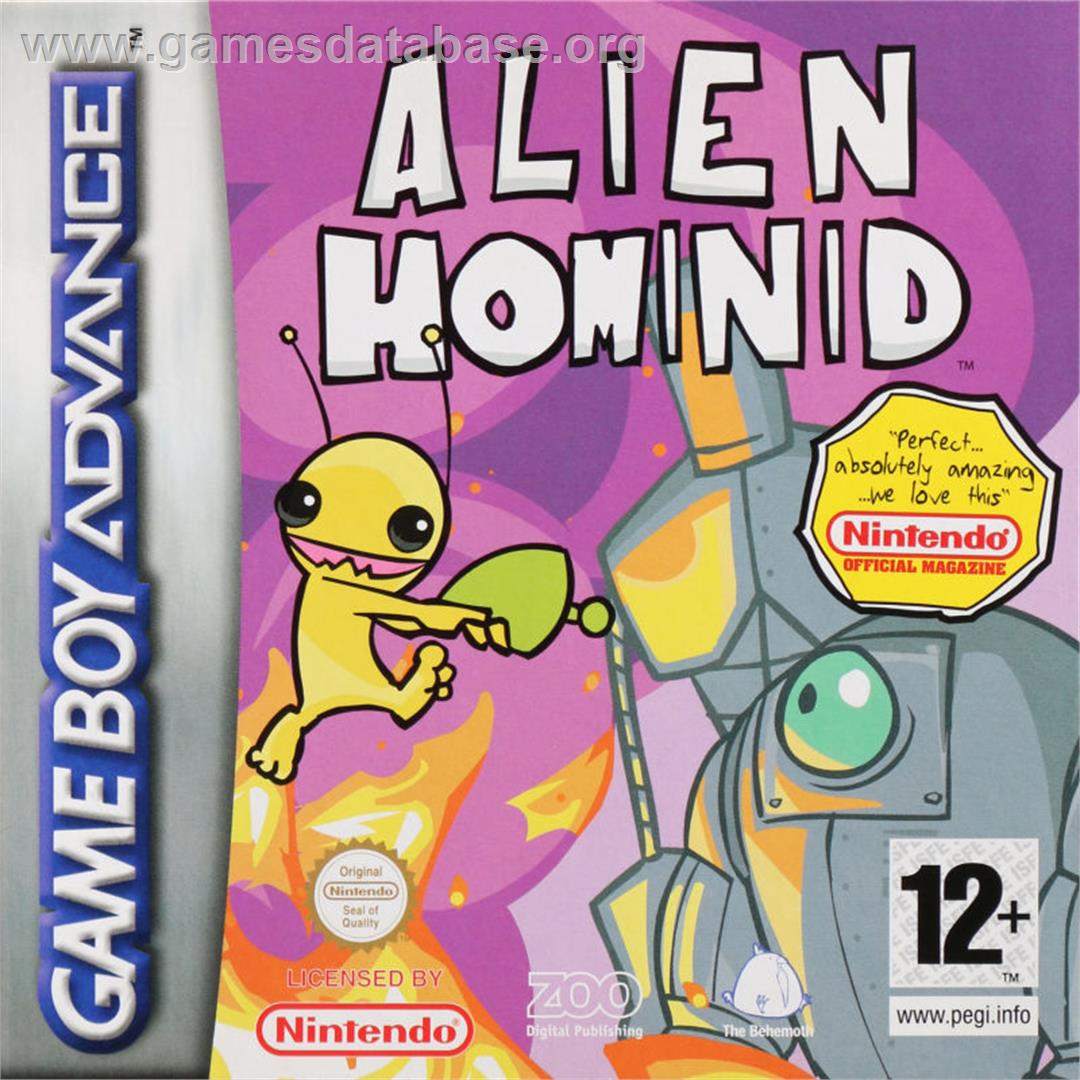 Alien Hominid - Nintendo Game Boy Advance - Artwork - Box