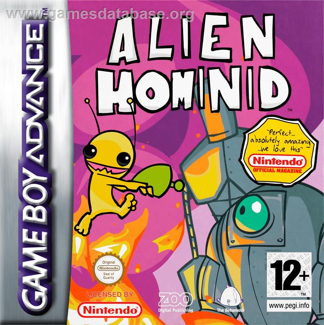 Alien Hominid - Nintendo Game Boy Advance - Artwork - Box