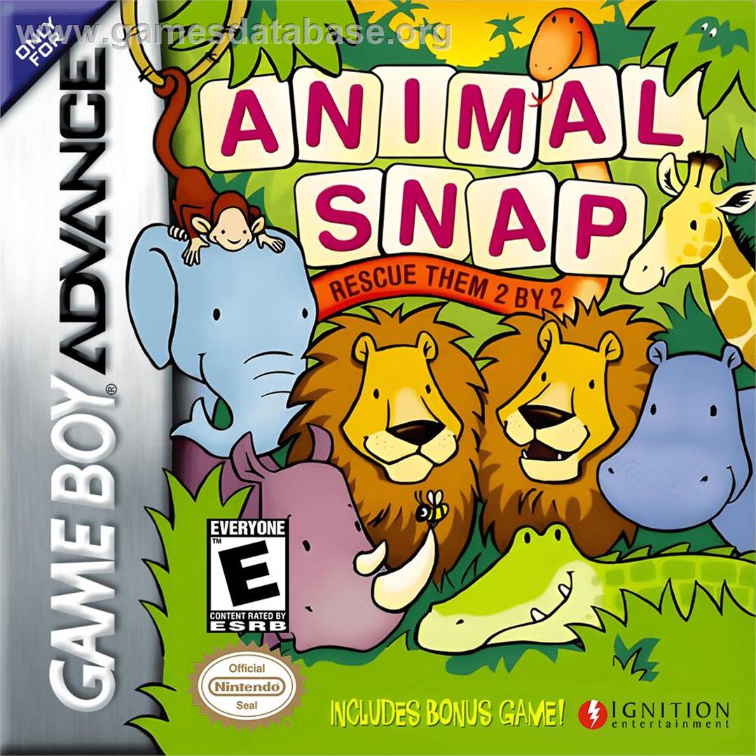 Animal Snap - Rescue Them 2 By 2 - Nintendo Game Boy Advance - Artwork - Box