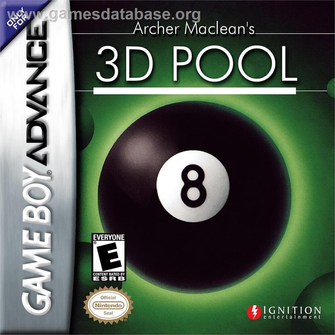Archer Maclean's 3d Pool - Nintendo Game Boy Advance - Artwork - Box