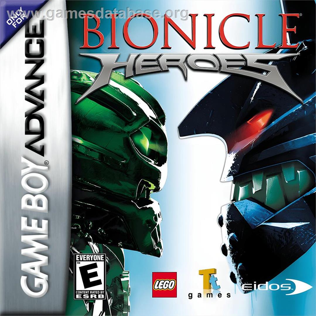 Bionicle Heroes - Nintendo Game Boy Advance - Artwork - Box
