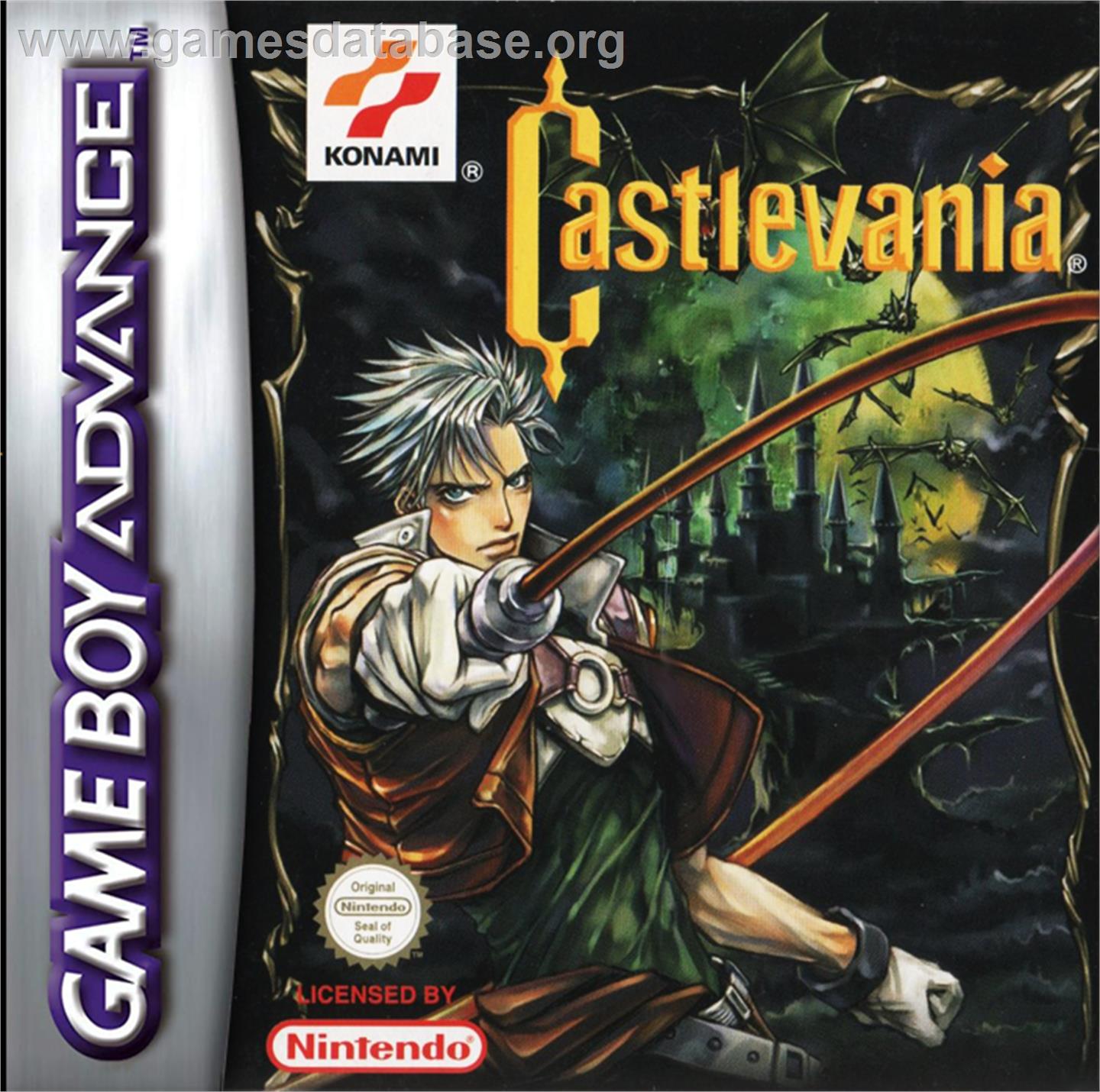 Castlevania: Circle of the Moon - Nintendo Game Boy Advance - Artwork - Box