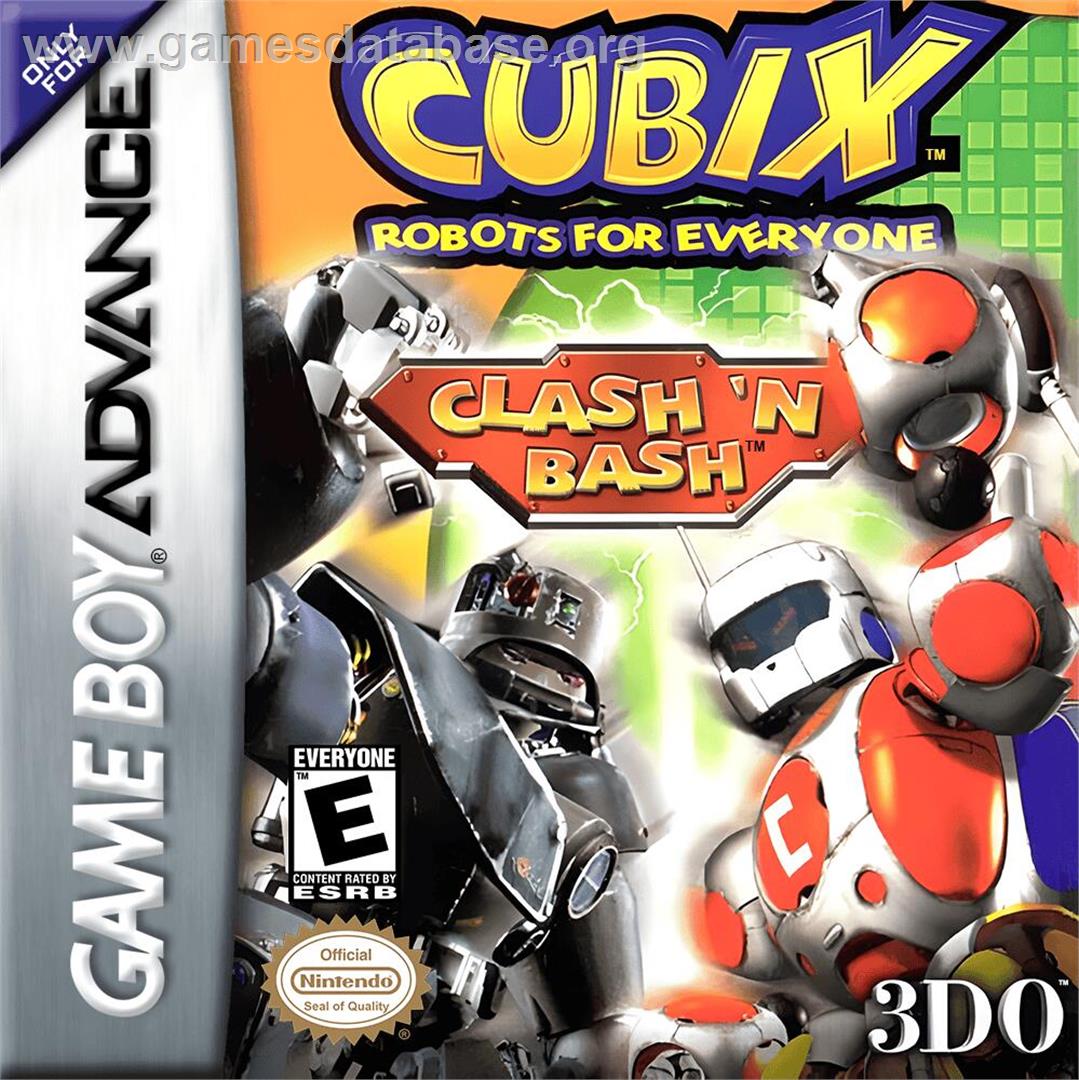 Cubix - Robots For Everyone - Clash 'n Bash - Nintendo Game Boy Advance - Artwork - Box