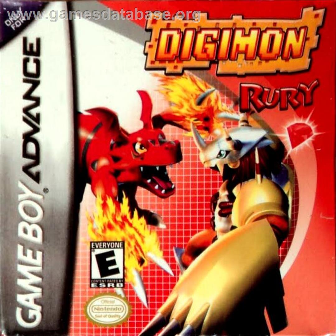 Digimon Ruby - Nintendo Game Boy Advance - Artwork - Box
