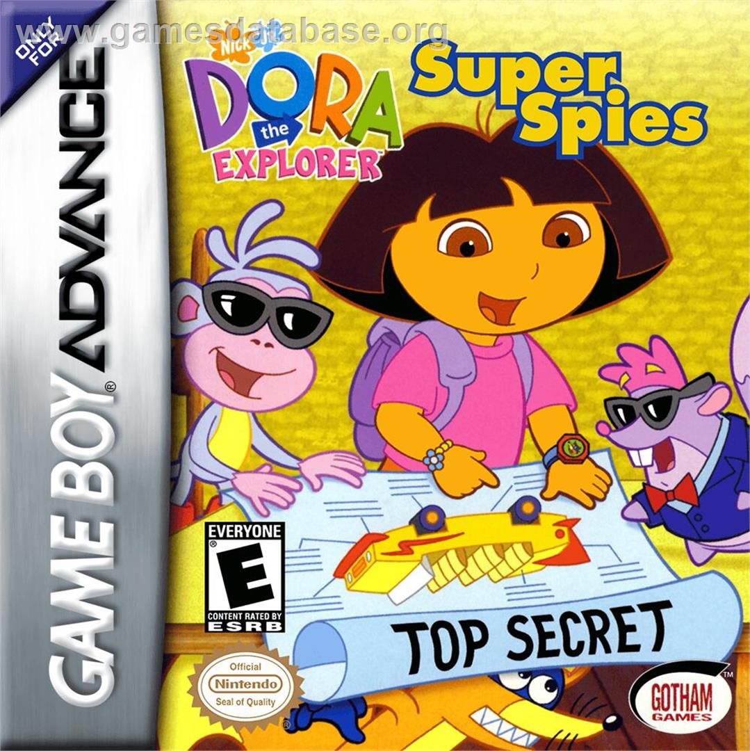 Dora The Explorer - Super Spies - Nintendo Game Boy Advance - Artwork - Box