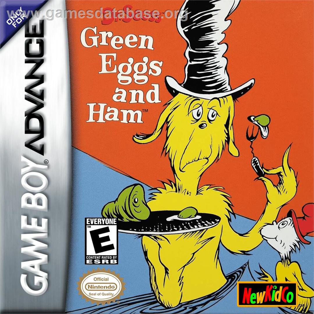 Dr. Seuss - Green Eggs and Ham - Nintendo Game Boy Advance - Artwork - Box