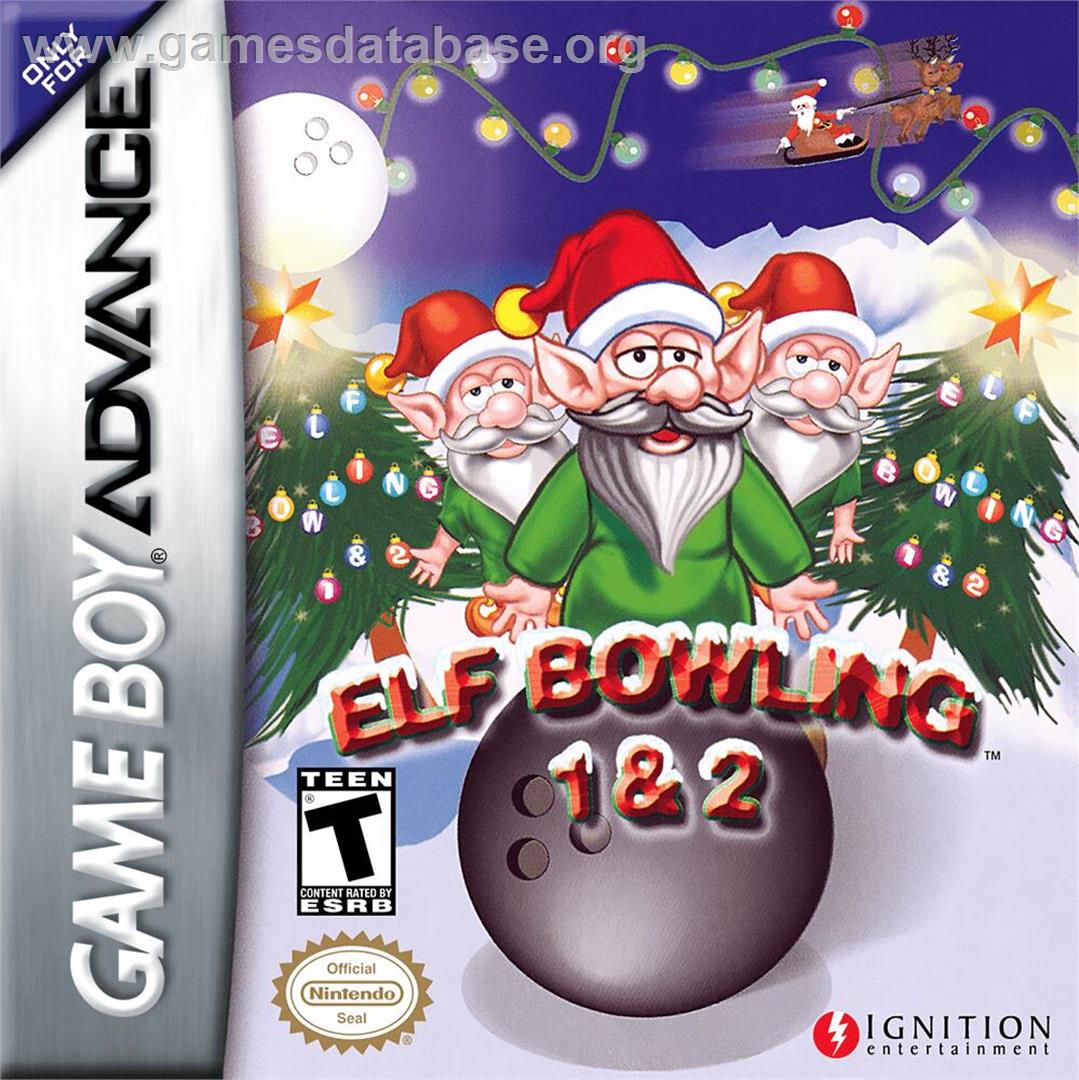 Elf Bowling 1 And 2 - Nintendo Game Boy Advance - Artwork - Box