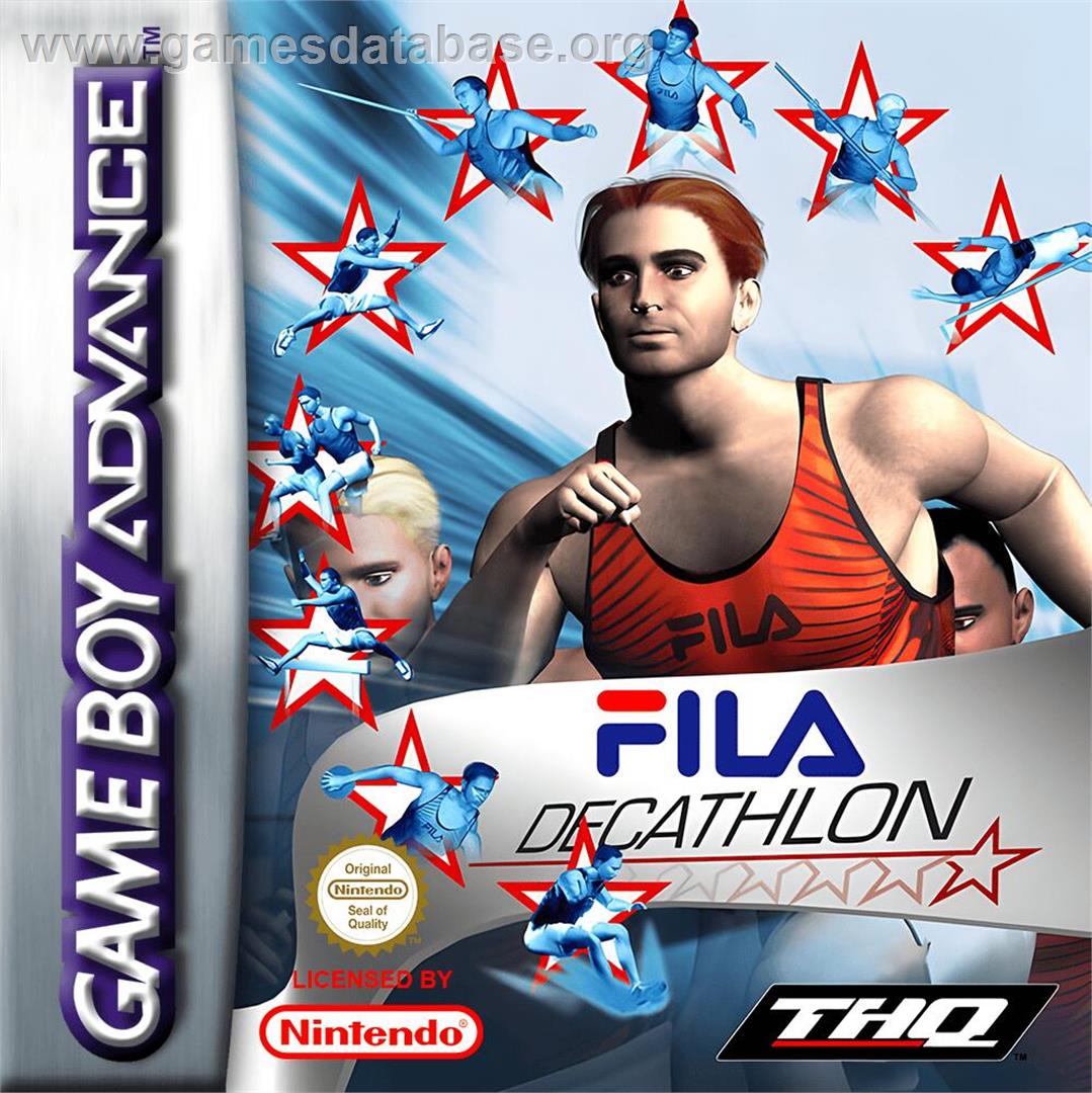 Fila Decathlon - Nintendo Game Boy Advance - Artwork - Box