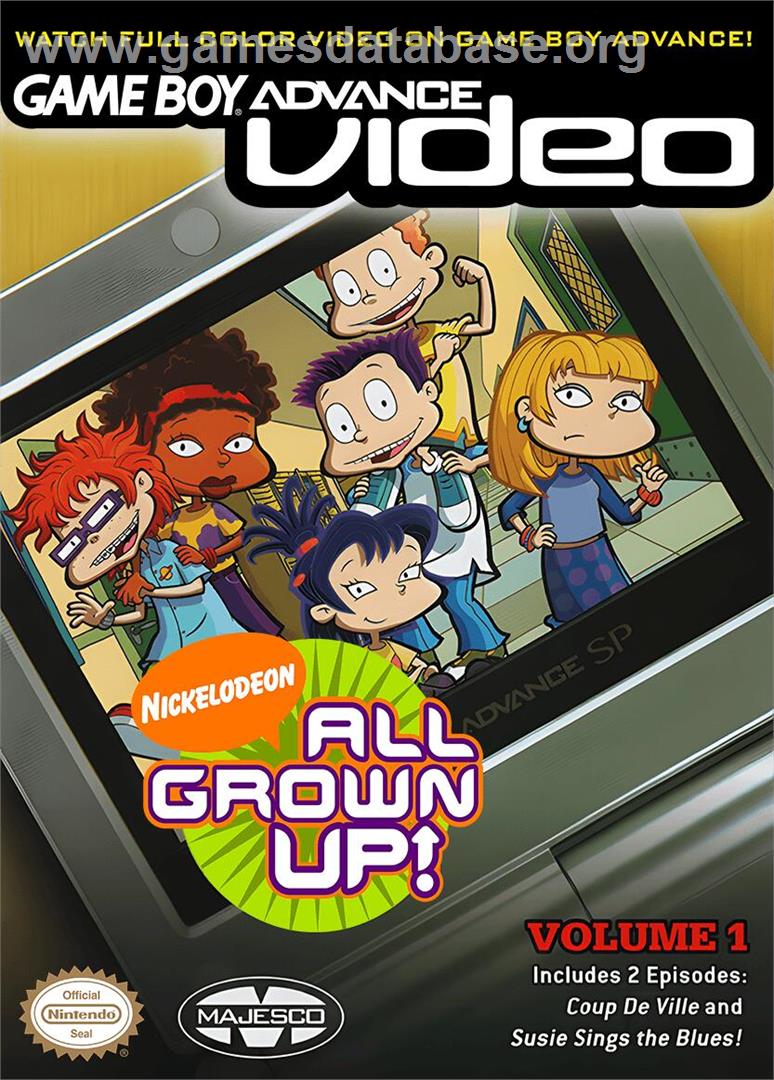 Game Boy Advance Video - All Grown Up! - Volume 1 - Nintendo Game Boy Advance - Artwork - Box