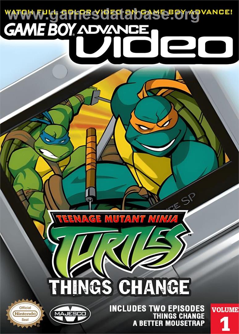 Game Boy Advance Video - Teenage Mutant Ninja Turtles - Le Demenagement - Nintendo Game Boy Advance - Artwork - Box