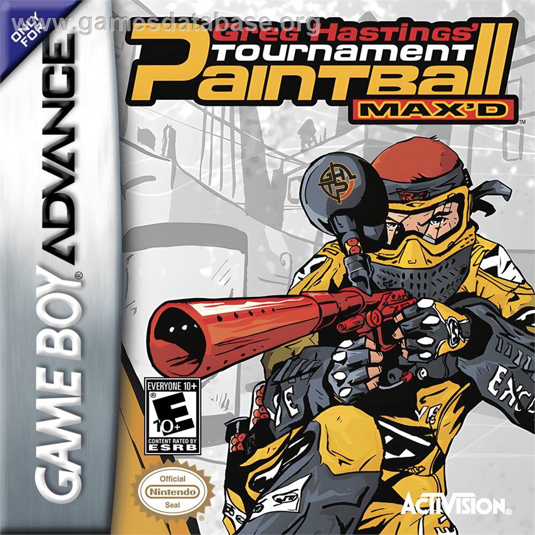 Greg Hastings' Tournament Paintball Max'd - Nintendo Game Boy Advance - Artwork - Box