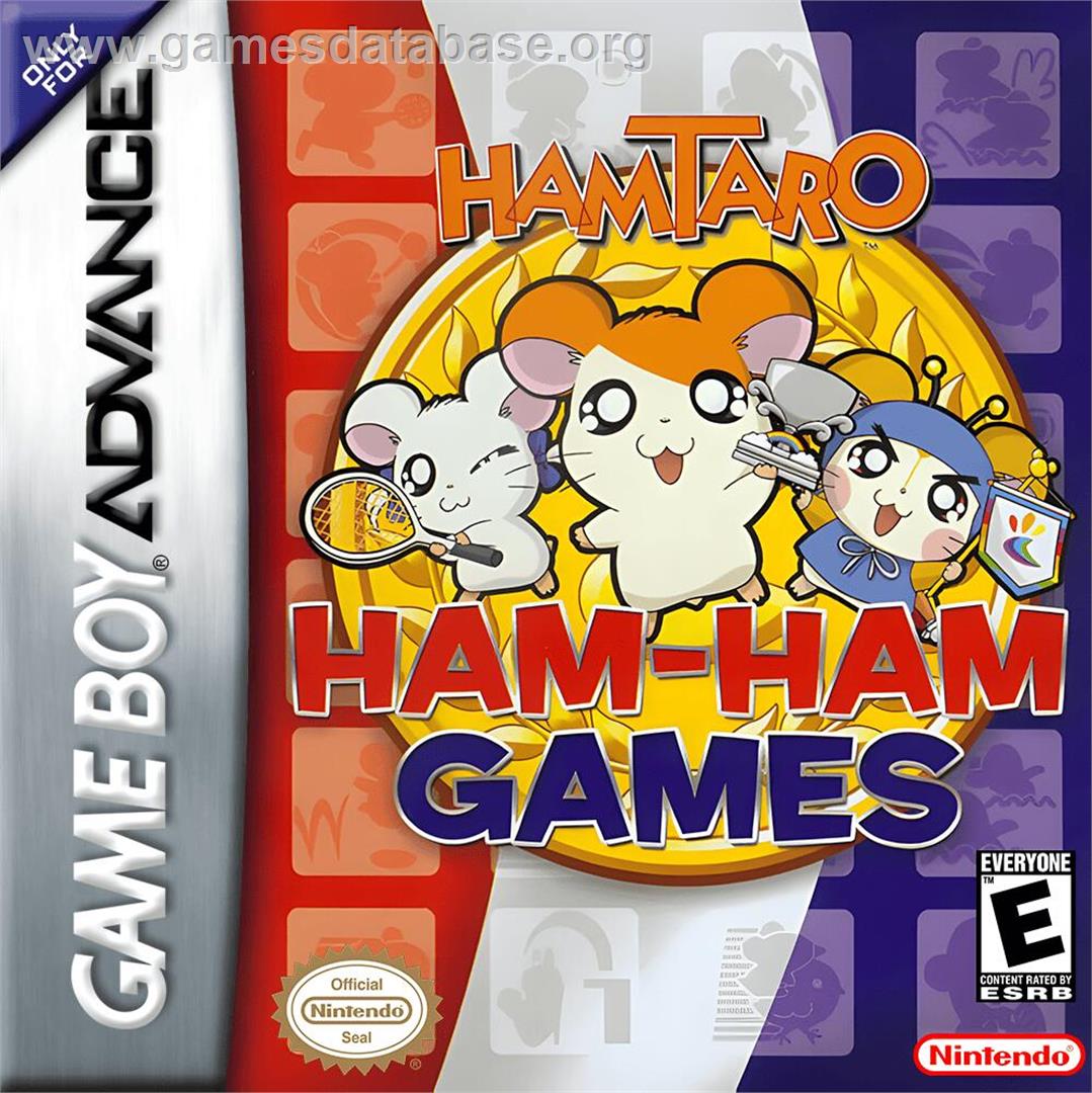 Hamtaro - Ham-ham Games - Nintendo Game Boy Advance - Artwork - Box
