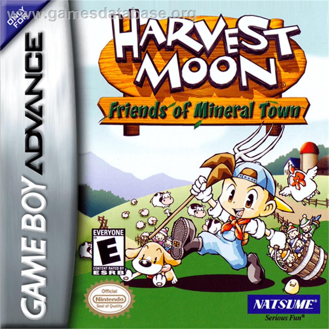 Harvest Moon: Friends of Mineral Town - Nintendo Game Boy Advance - Artwork - Box