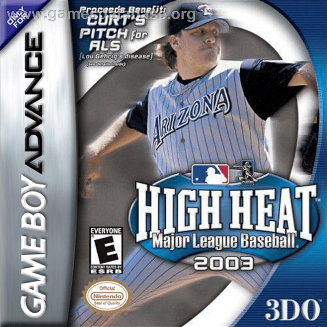High Heat Major League Baseball 2003 - Nintendo Game Boy Advance - Artwork - Box